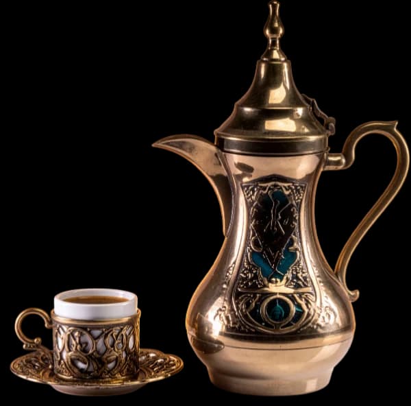 Teko dan cangkir kopi Arab