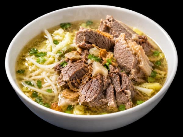 Semangkuk soto daging Pak Ngadiran