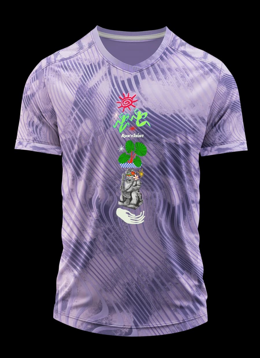 Detail motif jersey Run'nShine 2026 tampak depan