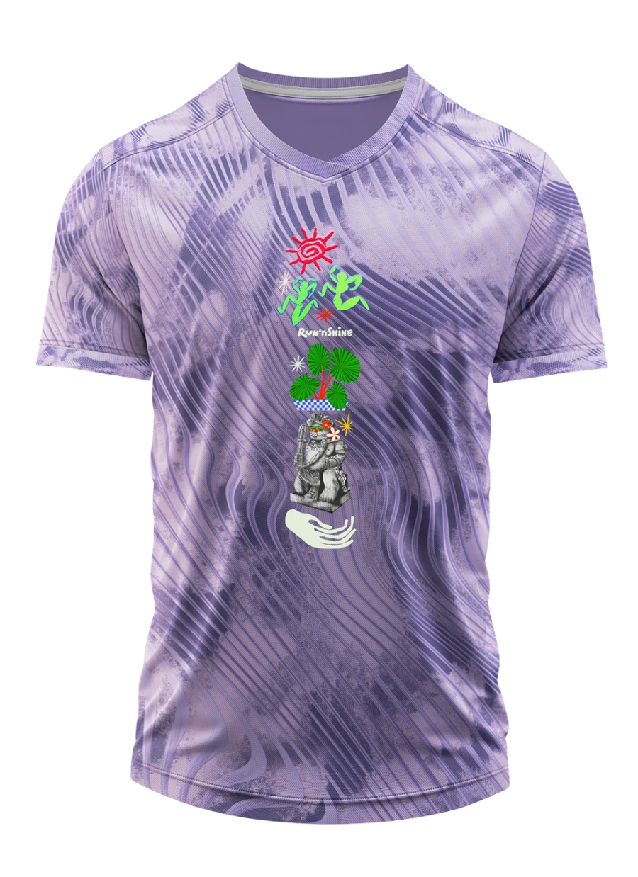 Detail motif jersey Run'nShine 2026 tampak depan